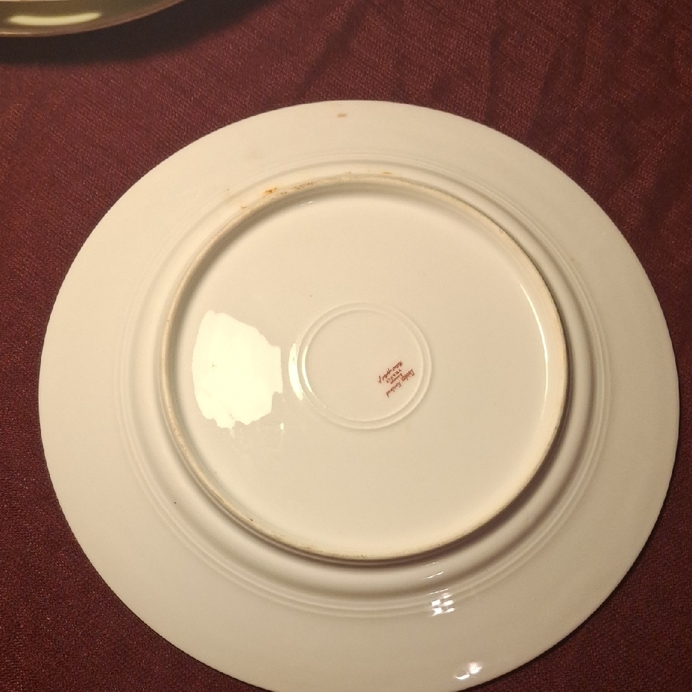 Floral White and Pink Dinner Plate - Picture 2 of 3